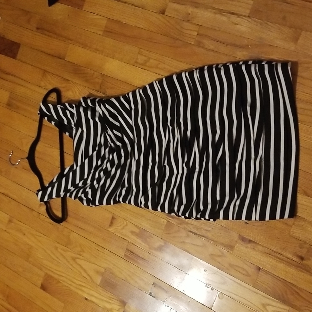 Express Women's Black and White Party Dress